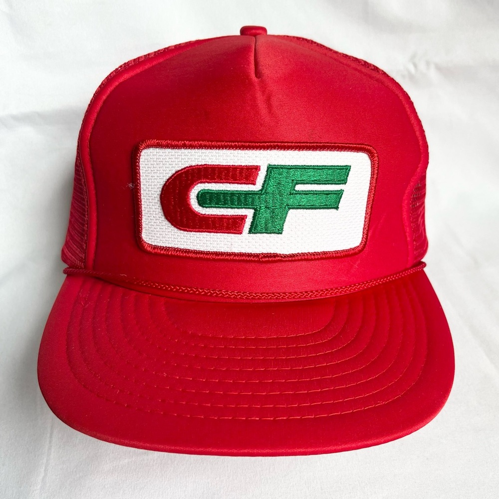 Vintage 80s CF Consolidated Freightways Patch Foam Mesh Trucker Snapback Hat